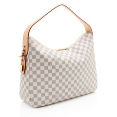 Louis Vuitton Damier Azur Slouchy MM Shoulder Bag