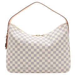 Louis Vuitton Damier Azur Slouchy MM Shoulder Bag