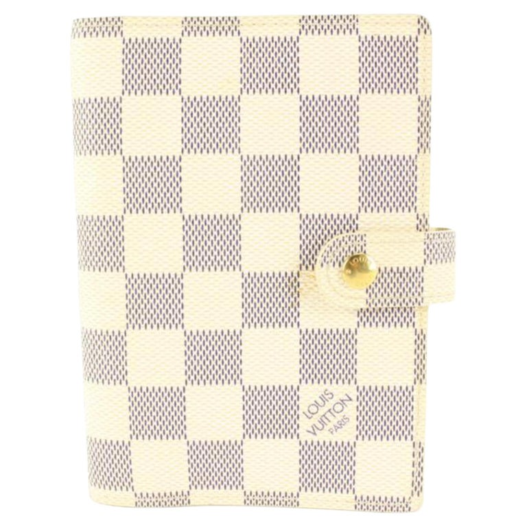 LOUIS VUITTON Damier Azur Agenda MM Day Planner Cover