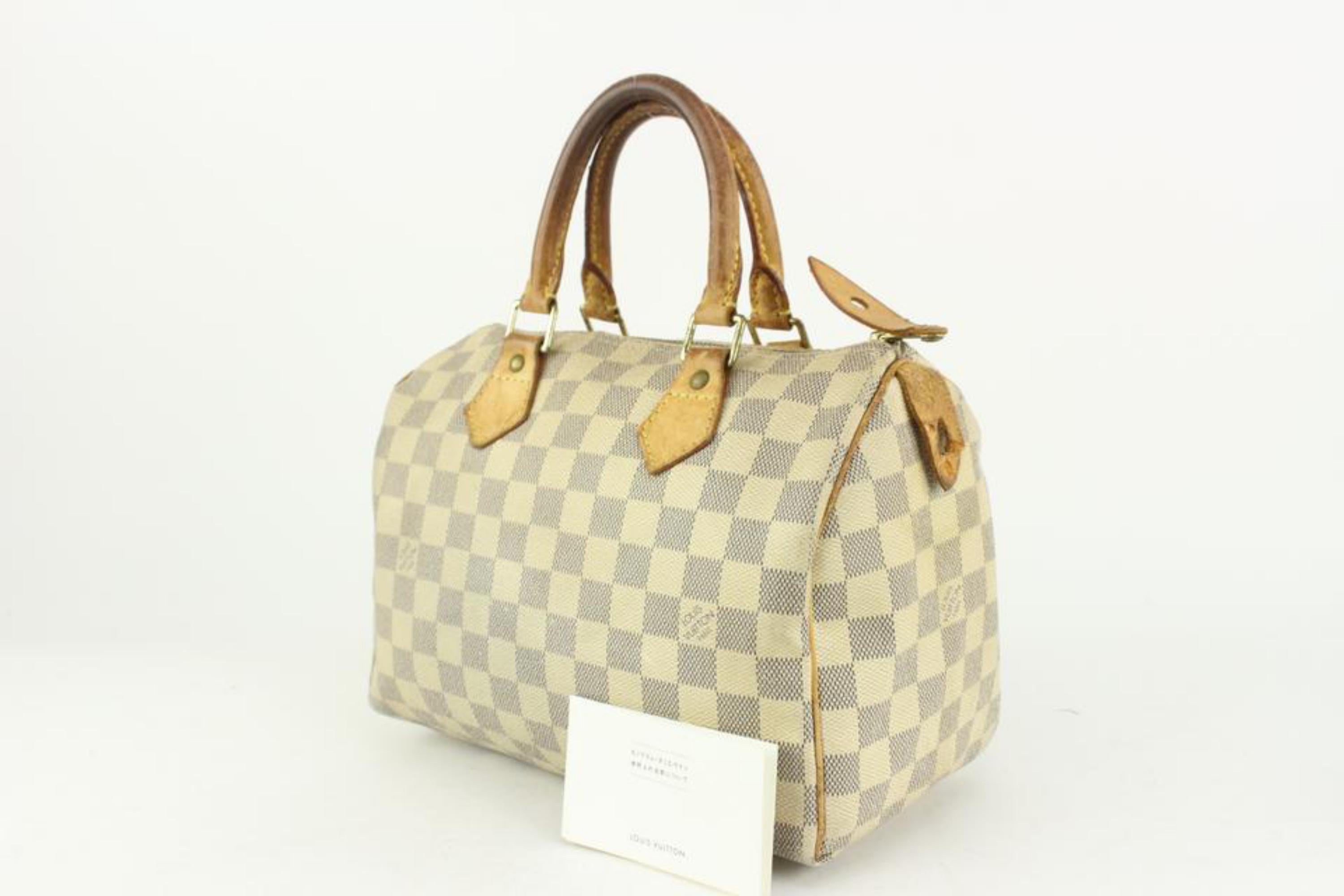 Louis Vuitton Damier Azur Speedy 25 Boston Bag 1122lv10 1