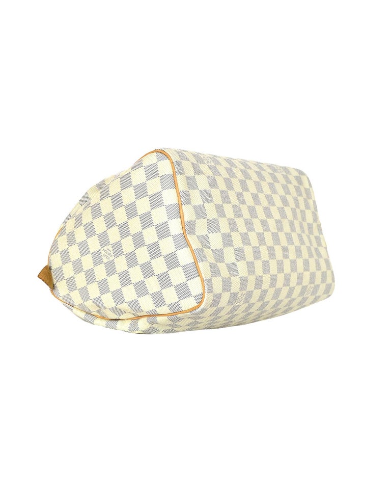 Louis Vuitton Damier Azur Speedy 30 Bag w/ Lock, Key and Dust Bag For Sale at 1stdibs
