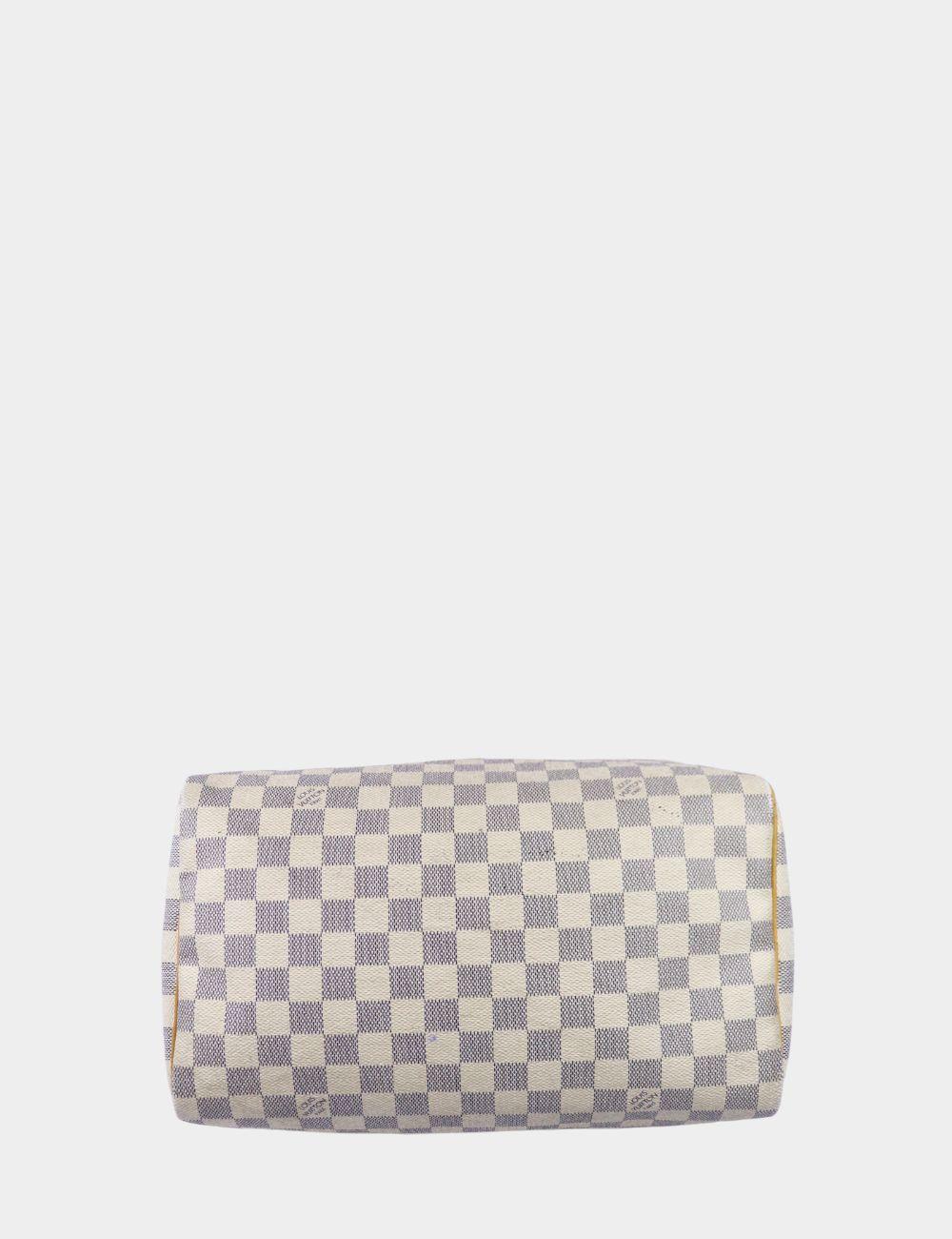 Gray Louis Vuitton Damier Azur Speedy 30 Handbag
