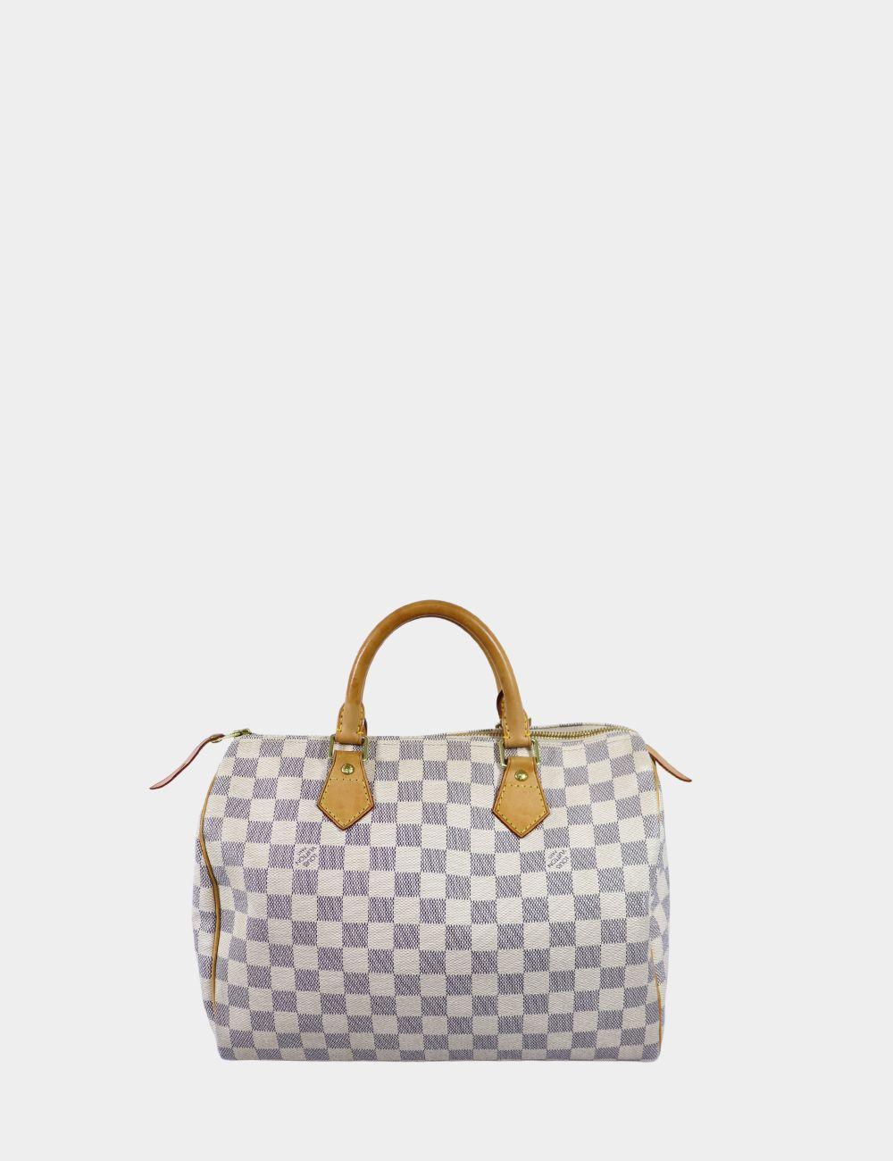 Louis Vuitton Damier Azur Speedy 30 Handbag In Good Condition In Amman, JO