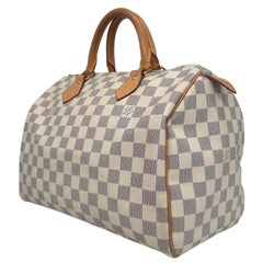Louis Vuitton Damier Azur Speedy 30 Top Handle Bag, France 2010.