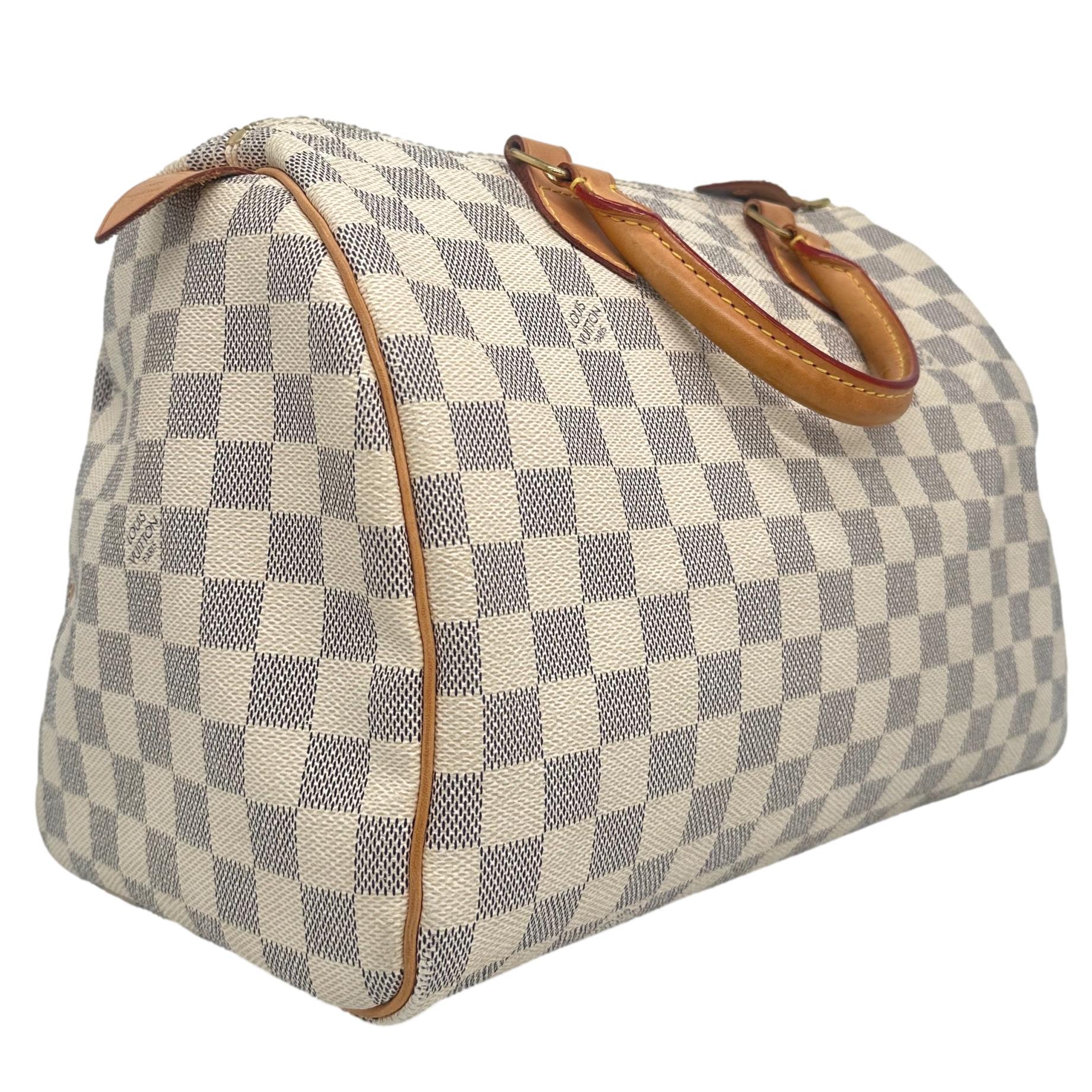 Louis Vuitton Damier Azur Speedy 30 Top Handle Bag, France 2010. For Sale 2