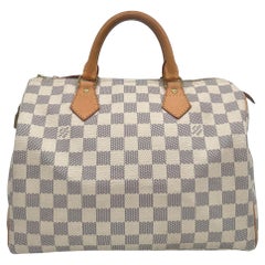 Louis Vuitton Damier Azur Speedy 30 Top Handle Bag, France 2010.