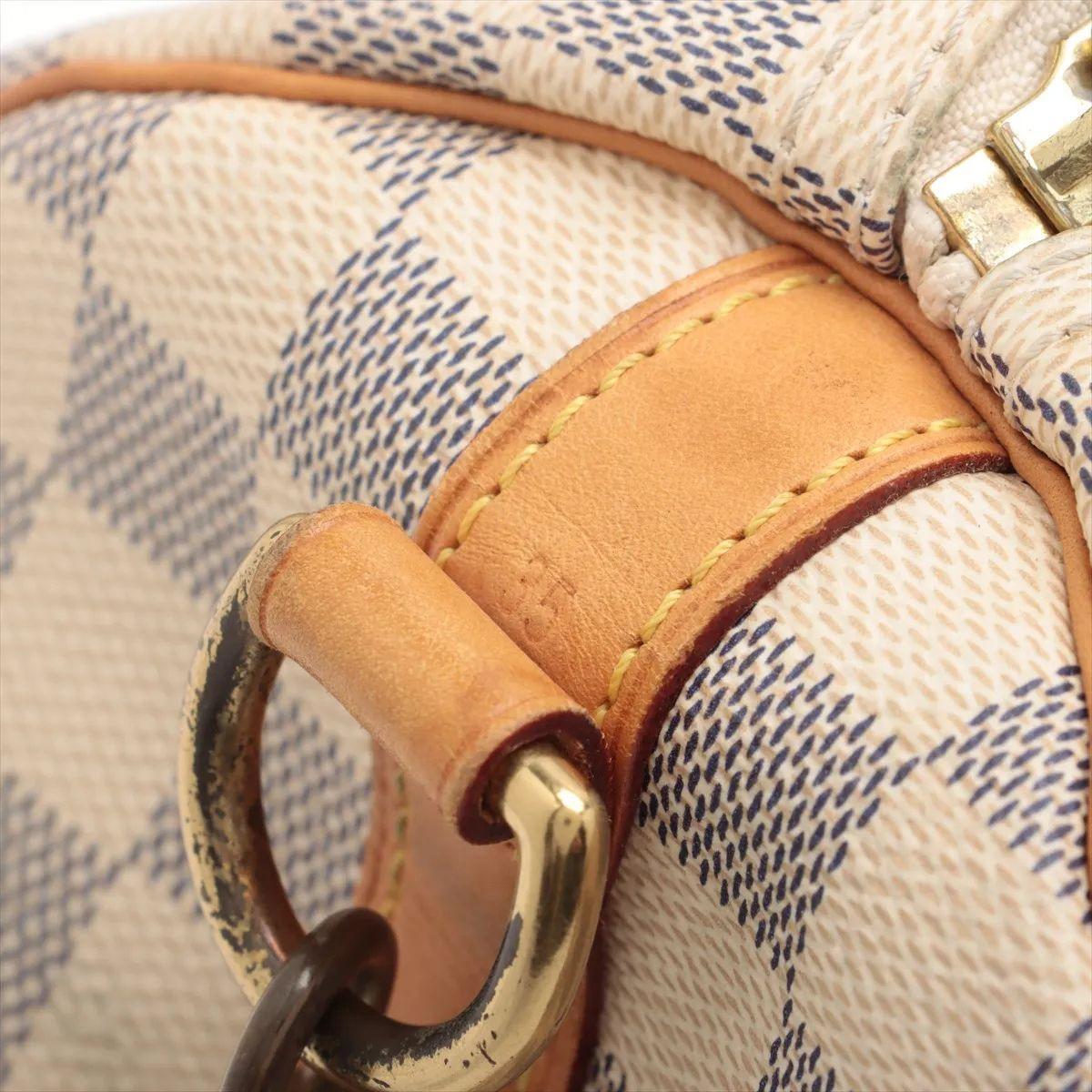 Louis Vuitton Damier Azur Speedy 35 im Angebot 7