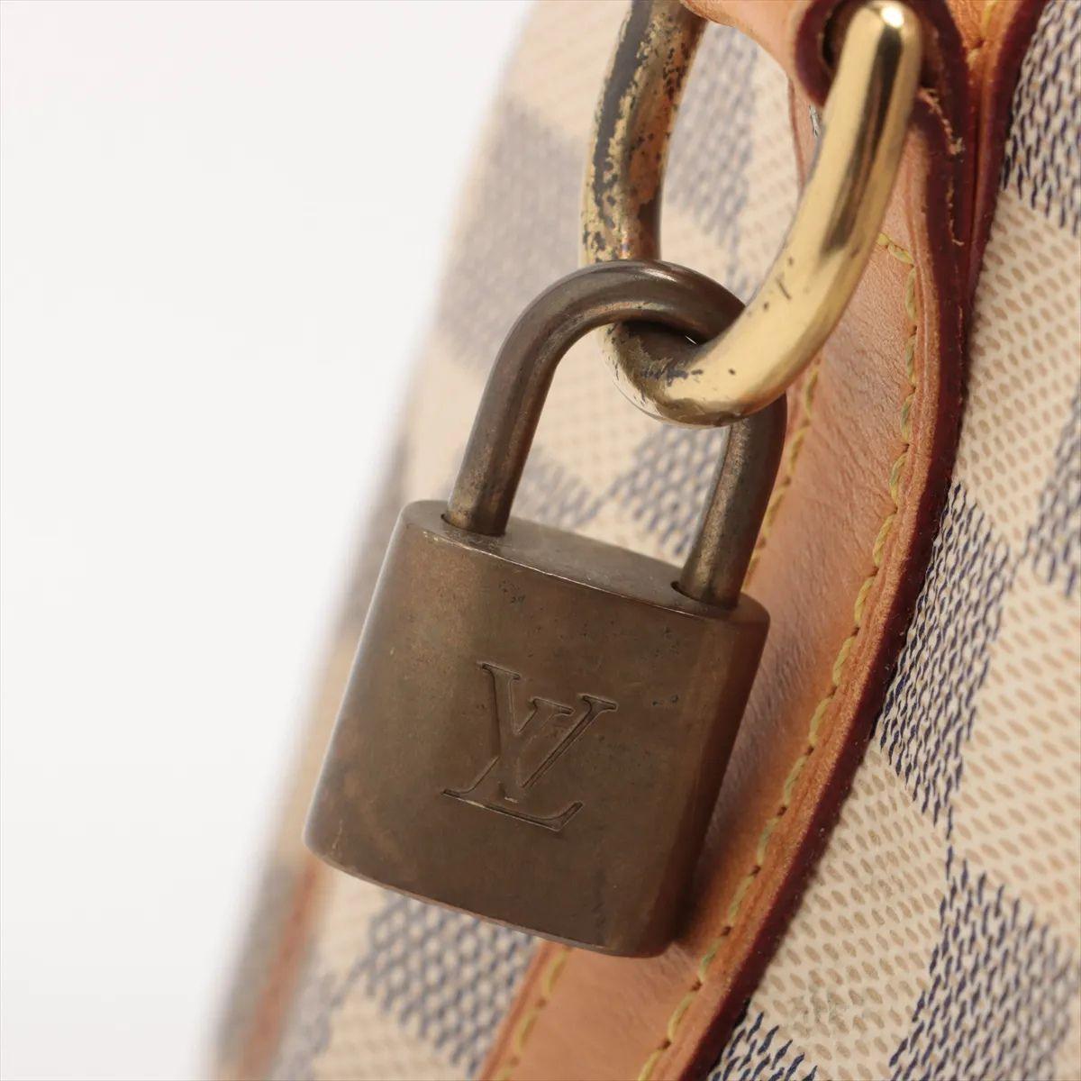 Louis Vuitton Damier Azur Speedy 35 im Angebot 12