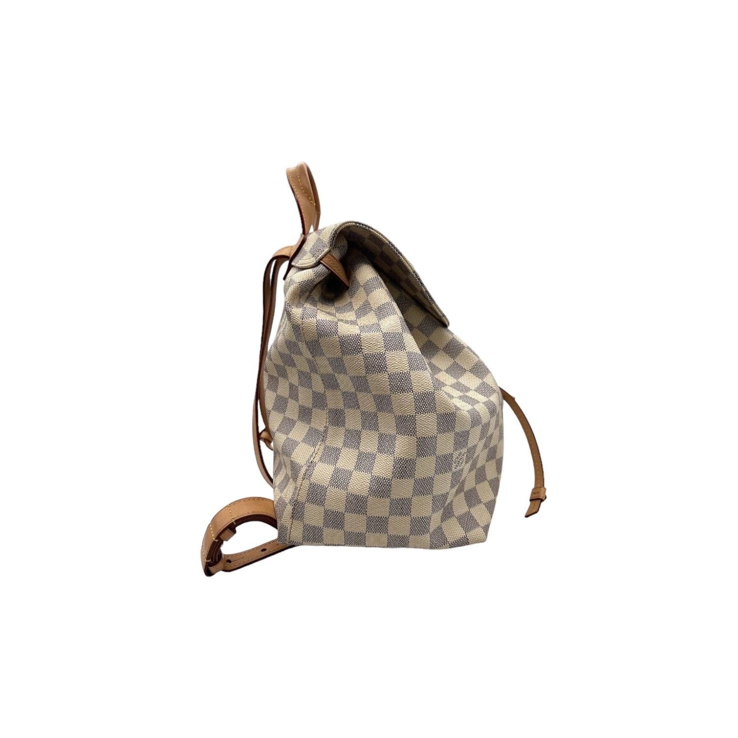 Louis Vuitton Damier Azur Sperone Backpack In Good Condition In Scottsdale, AZ