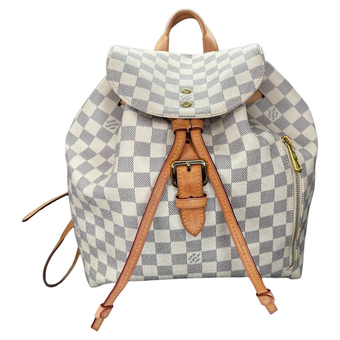 Louis Vuitton Damier Azur Sperone Backpack For Sale