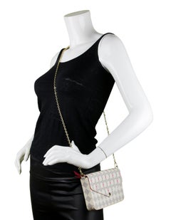 Louis Vuitton Damier Azur Studs Felicie Chain Wallet Crossbody Bag