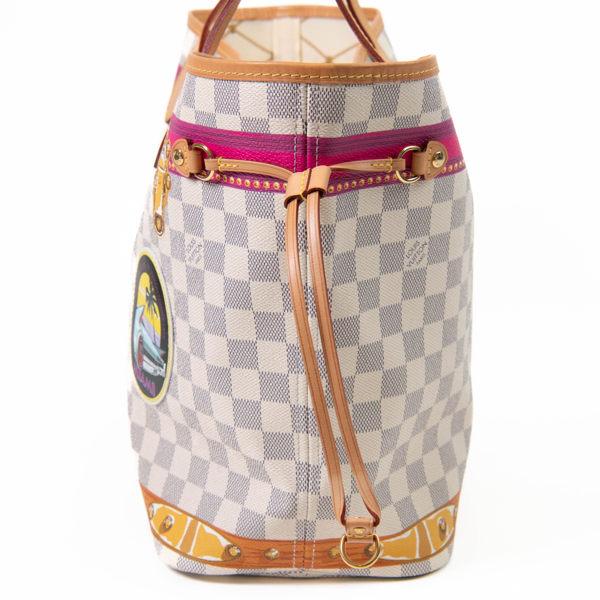 Women's or Men's Louis Vuitton Damier Azur Summer Trunks Miami Neo Neverfull MM