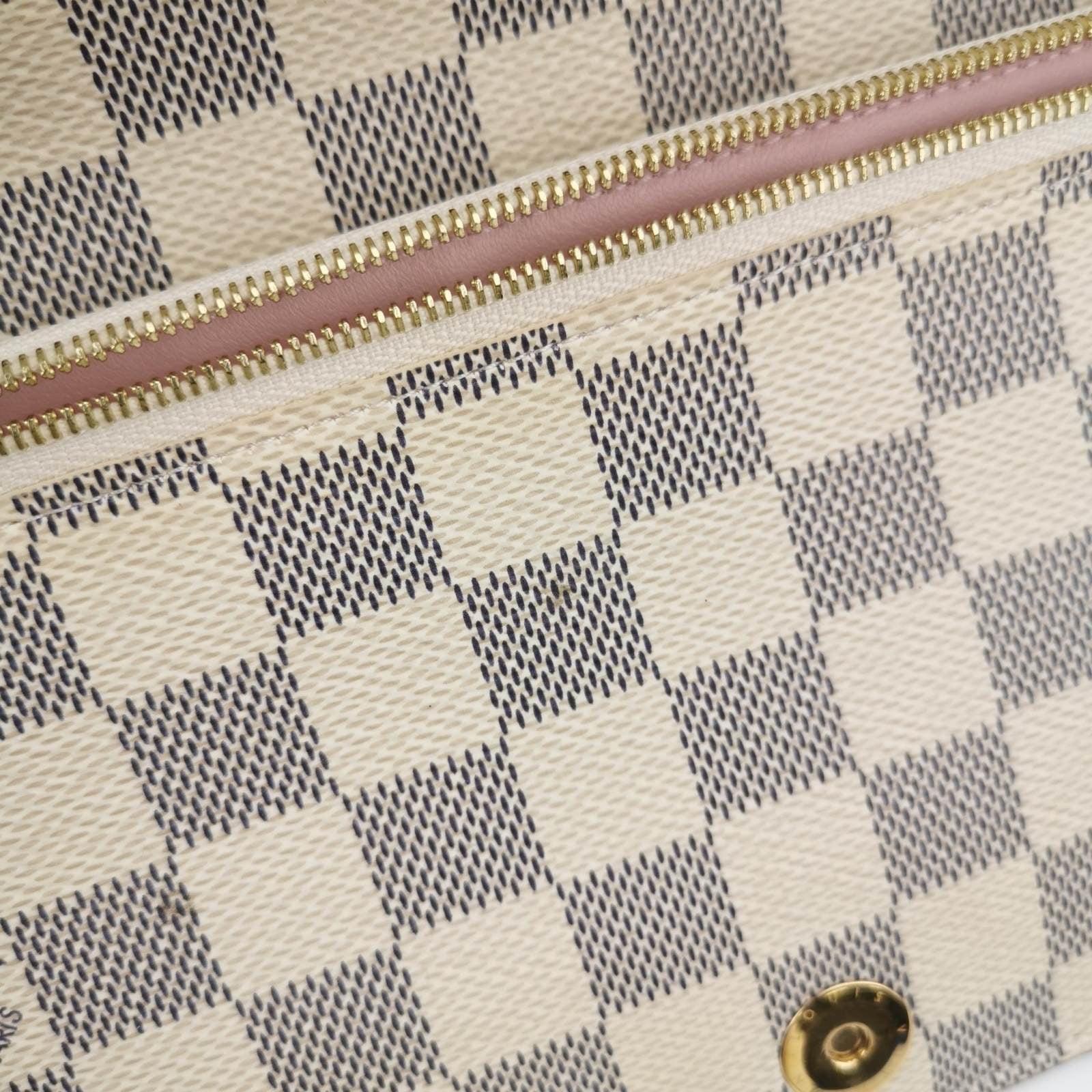 Louis Vuitton Damier Azur Summer Trunks Pochette Weekend White 6