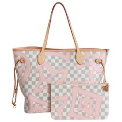 Louis Vuitton Damier Azur Tahitienne Neverfull Bag Tote MM LE