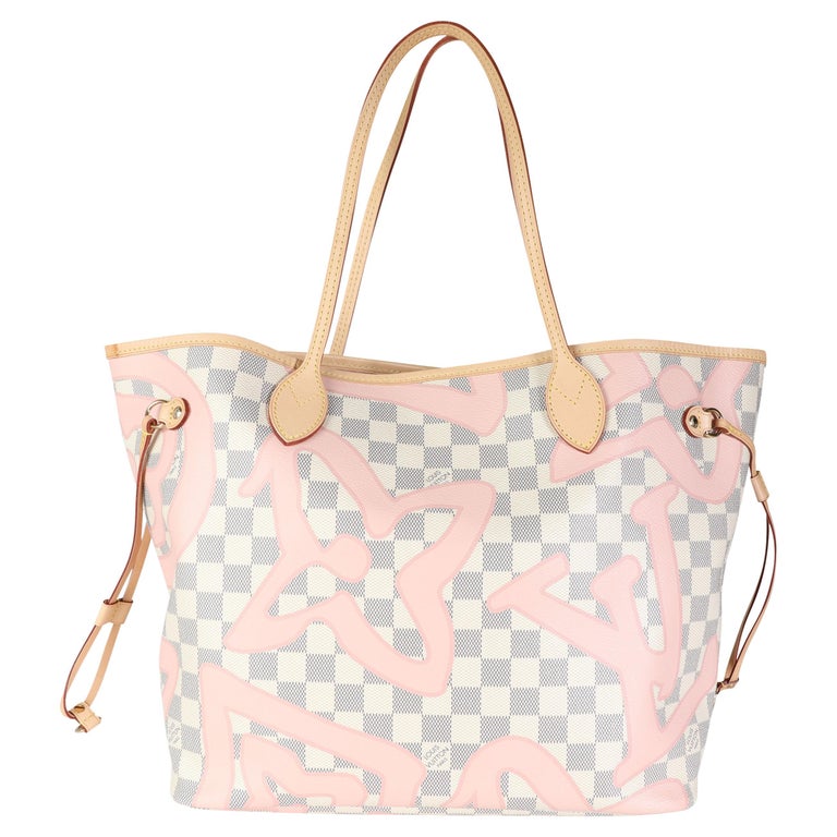 Louis Vuitton Neverfull Monogram V Cities Saint Tropez (Without Pouch) MM  Rose Ballerine Lining in Canvas with Gold-Tone - US