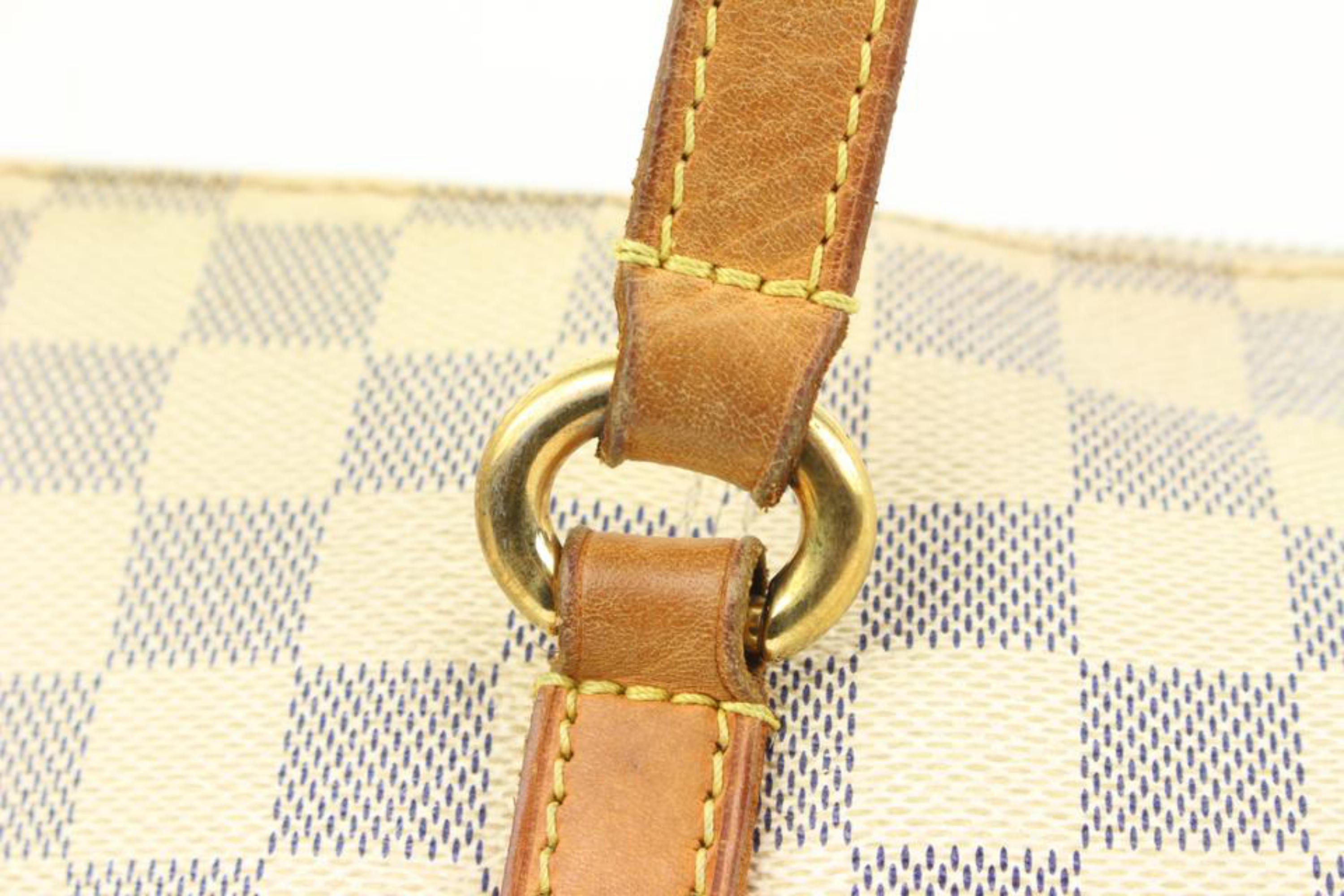 Louis Vuitton Damier Azur Totally MM Tote Bag Shoulder with Zipper 88lz418s 2