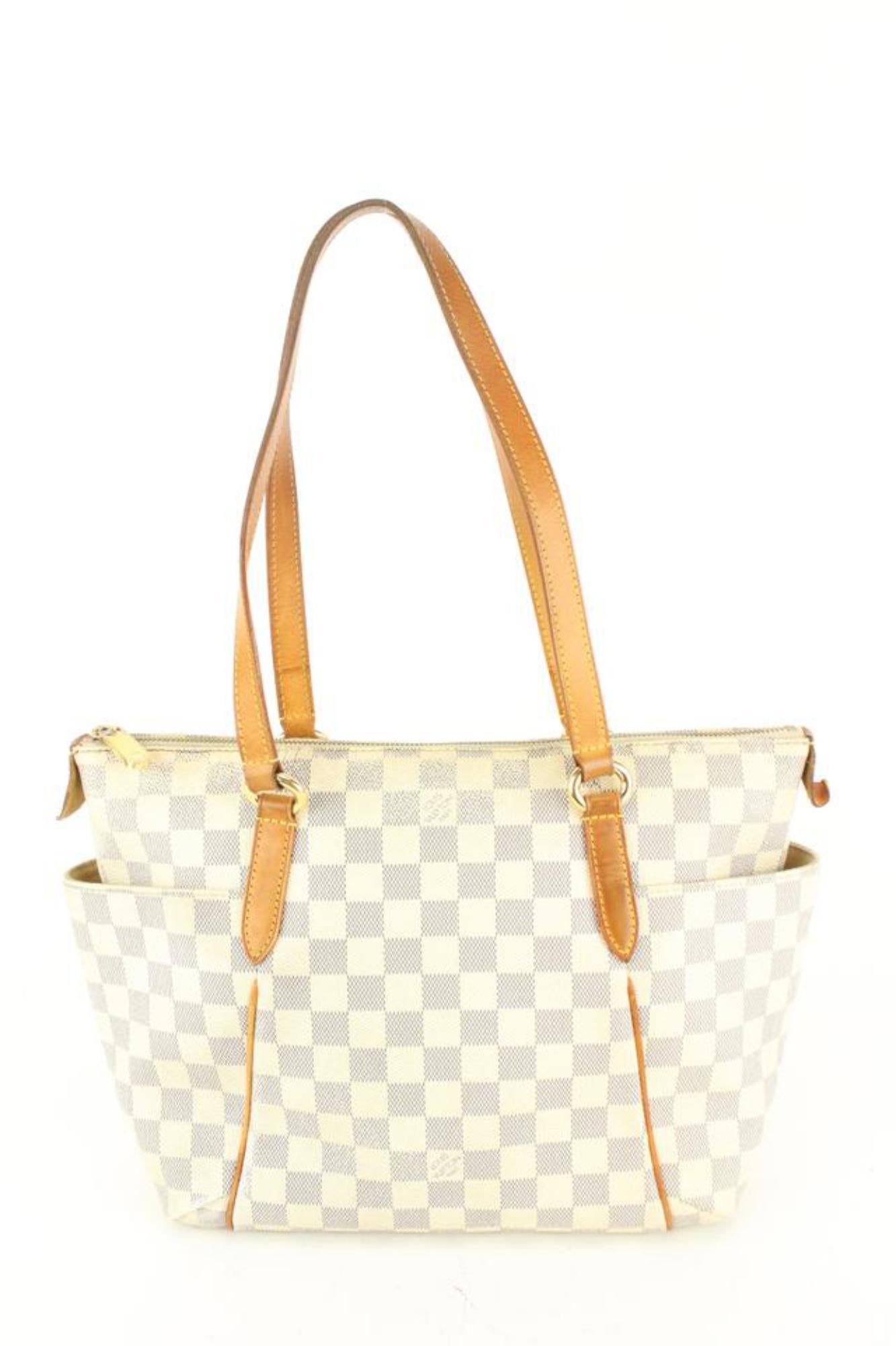 Sac fourre-tout Louis Vuitton Damier Azur Totally PM 83lk67s en vente 4