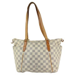 Used Louis Vuitton Damier Azur Totally PM Zip Tote 11lvs1230