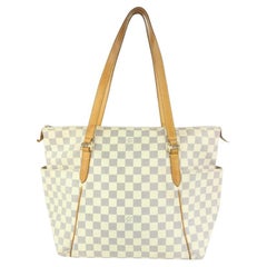 Louis Vuitton Damier Azur Totally PM Zip Tote Bag 1014lv27