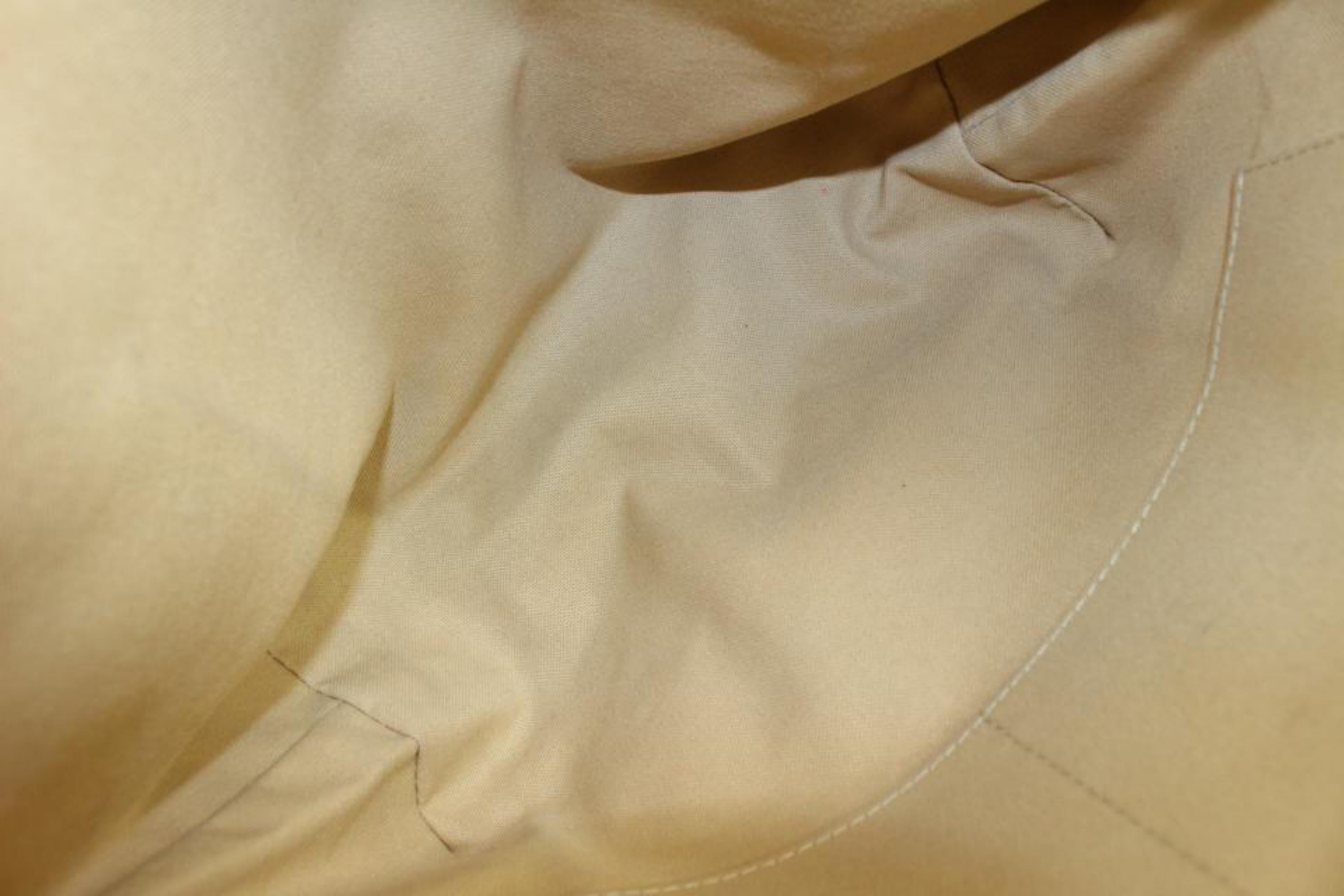 White Louis Vuitton Damier Azur Totally PM Zip Tote Shoulder Bag 90lz418s