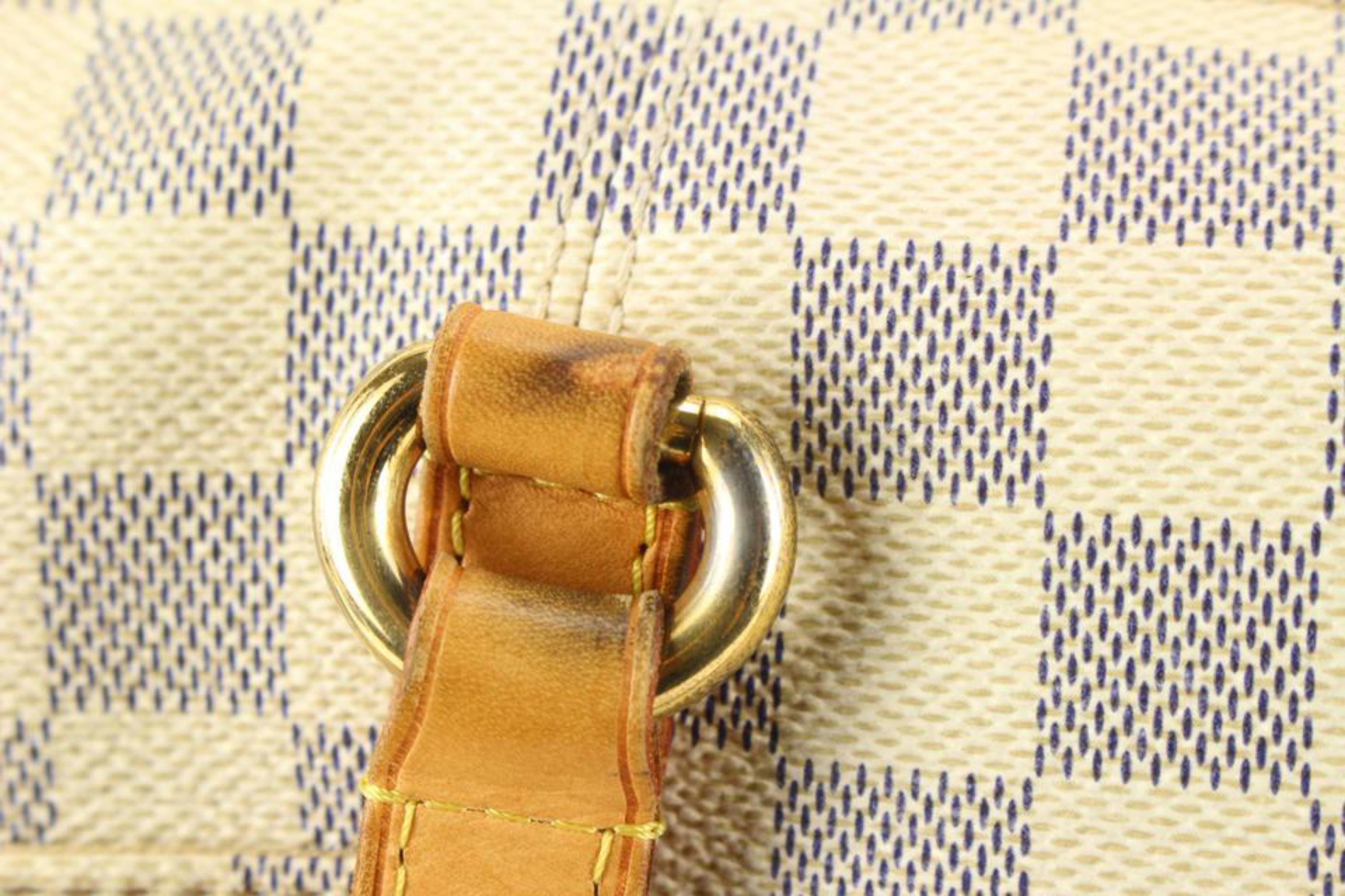 Louis Vuitton Damier Azur Totally PM Zip Tote Shoulder Bag 97lz711s For Sale 6