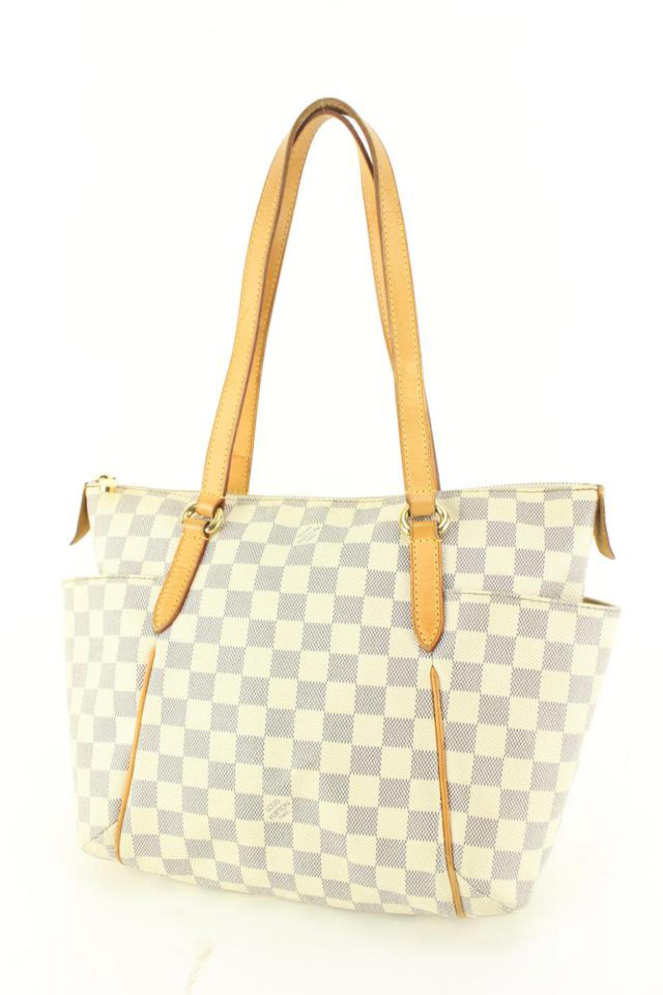 Louis Vuitton Damier Azur Totally PM Zip Tote Shoulder Bag 97lz711s For Sale 7