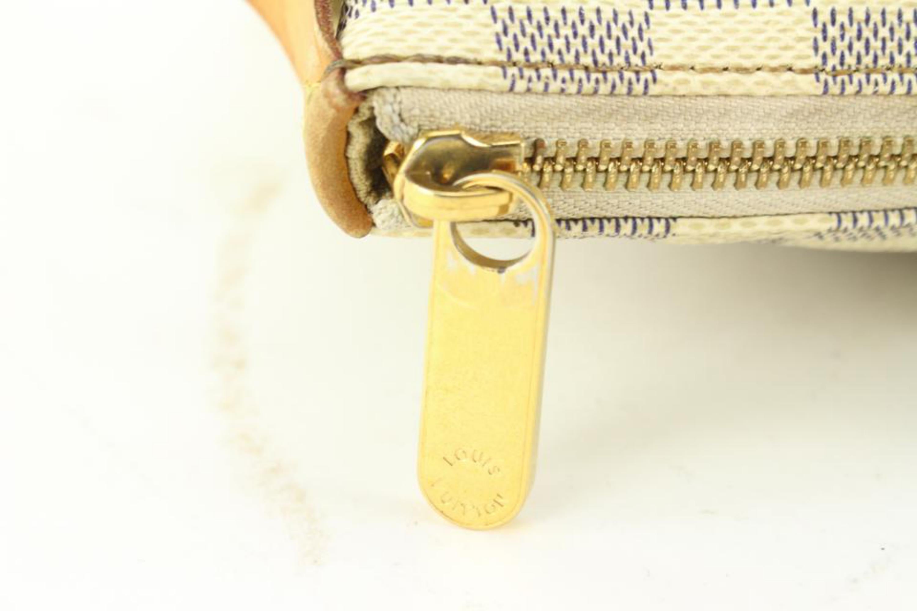 Louis Vuitton Damier Azur Totally PM Zip Tote Shoulder Bag 97lz711s For Sale 1