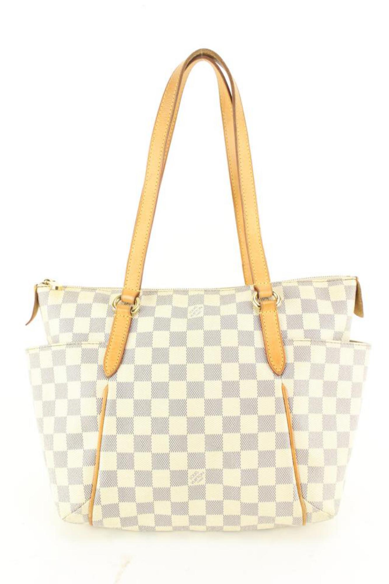 Louis Vuitton Damier Azur Totally PM Zip Tote Shoulder Bag 97lz711s For Sale 3