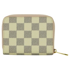 Louis Vuitton Damier Azur Zippy Coin Purse Padlock Wallet