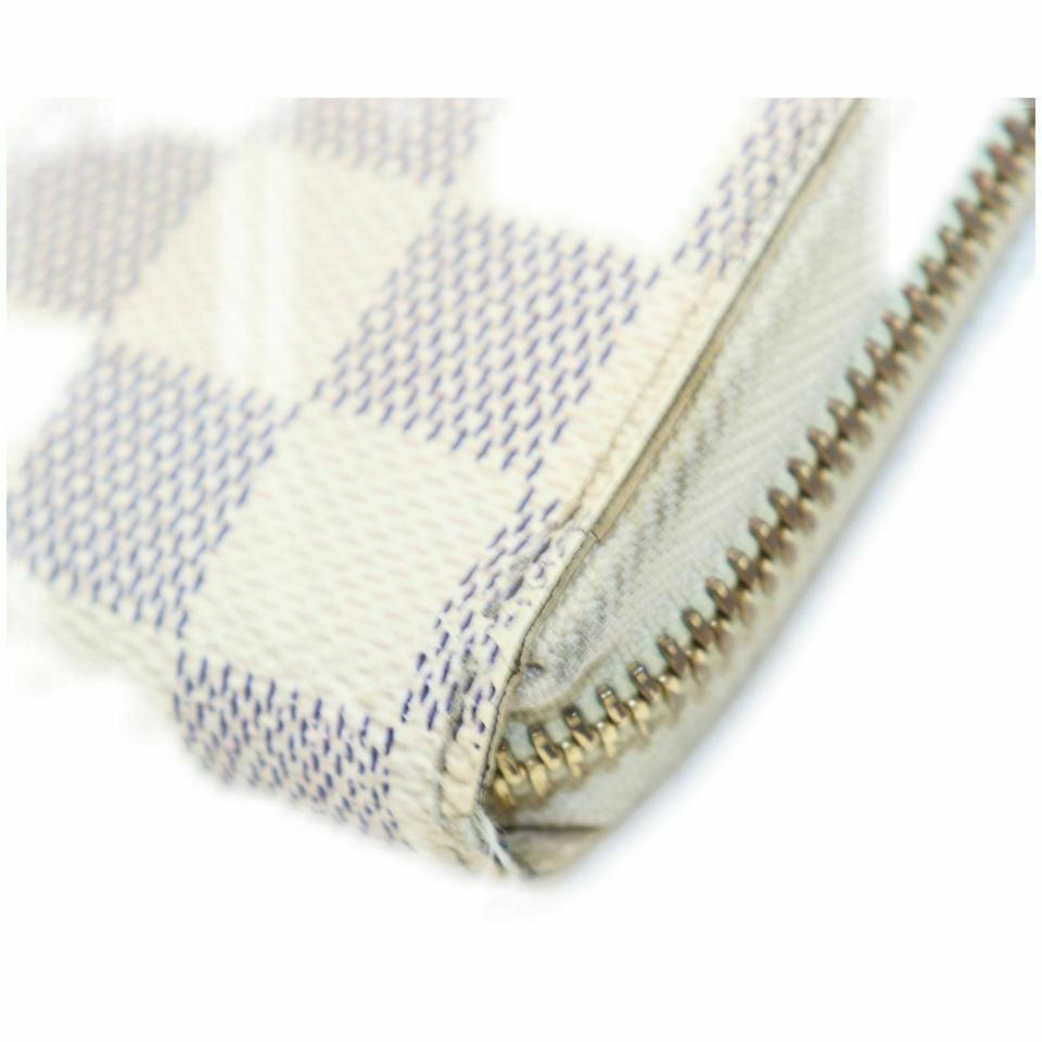 Women's Louis Vuitton Damier Azur Zippy Wallet Long Zip Around 861006 For Sale