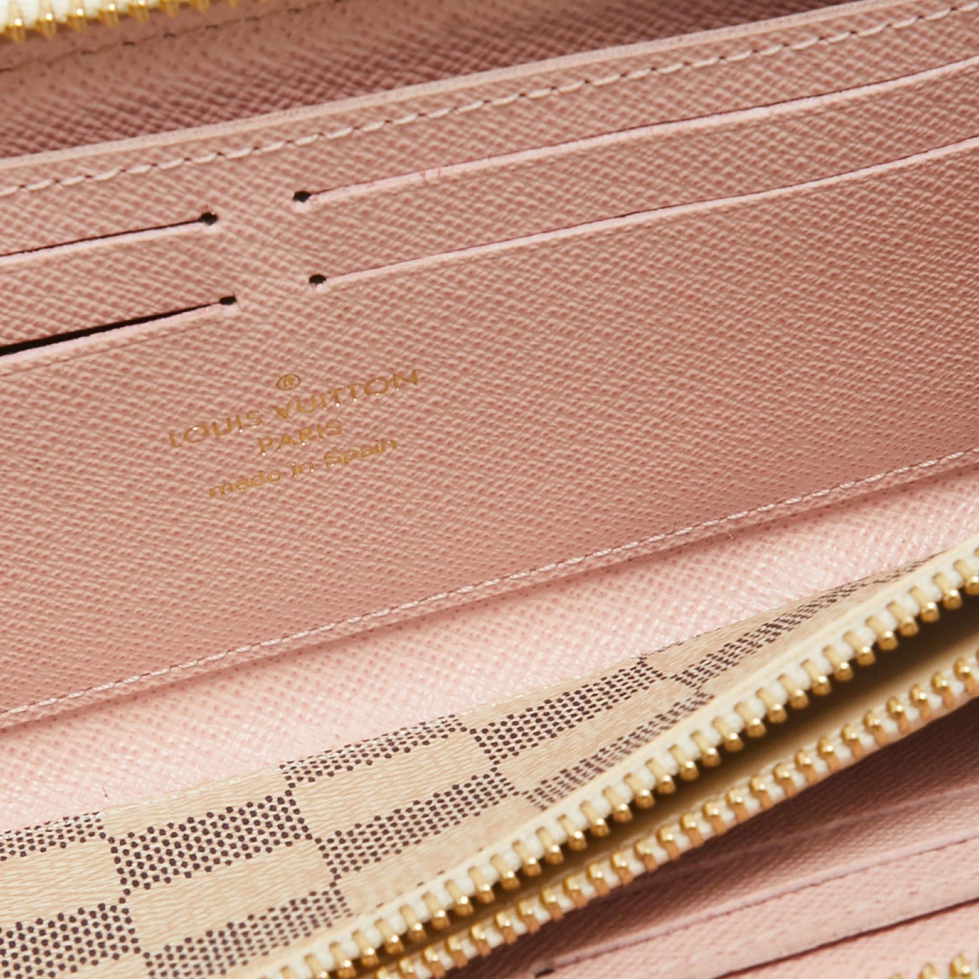 Women's Louis Vuitton Damier Azure Canvas Clemence Wallet