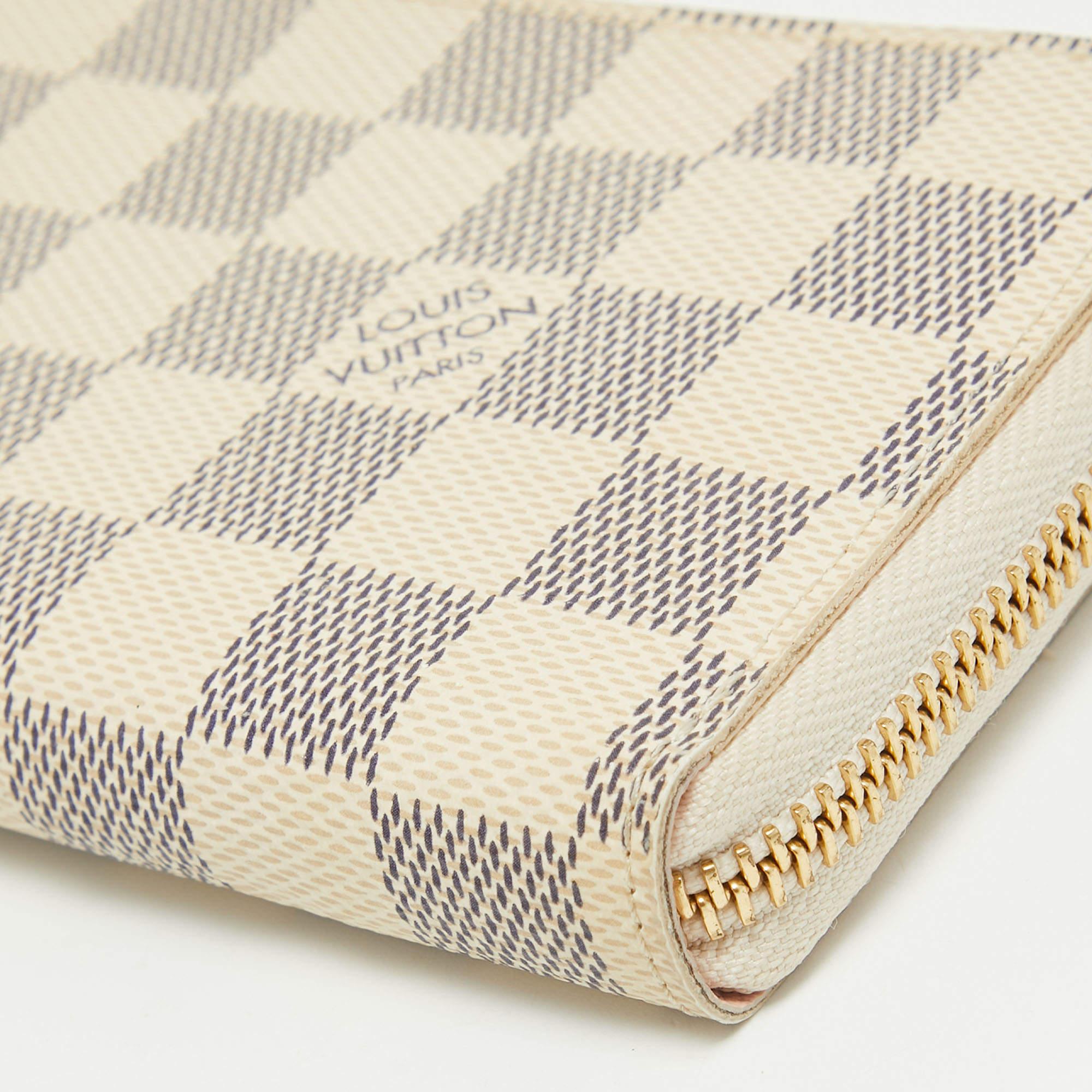 Louis Vuitton Damier Azure Canvas Clemence Wallet 2
