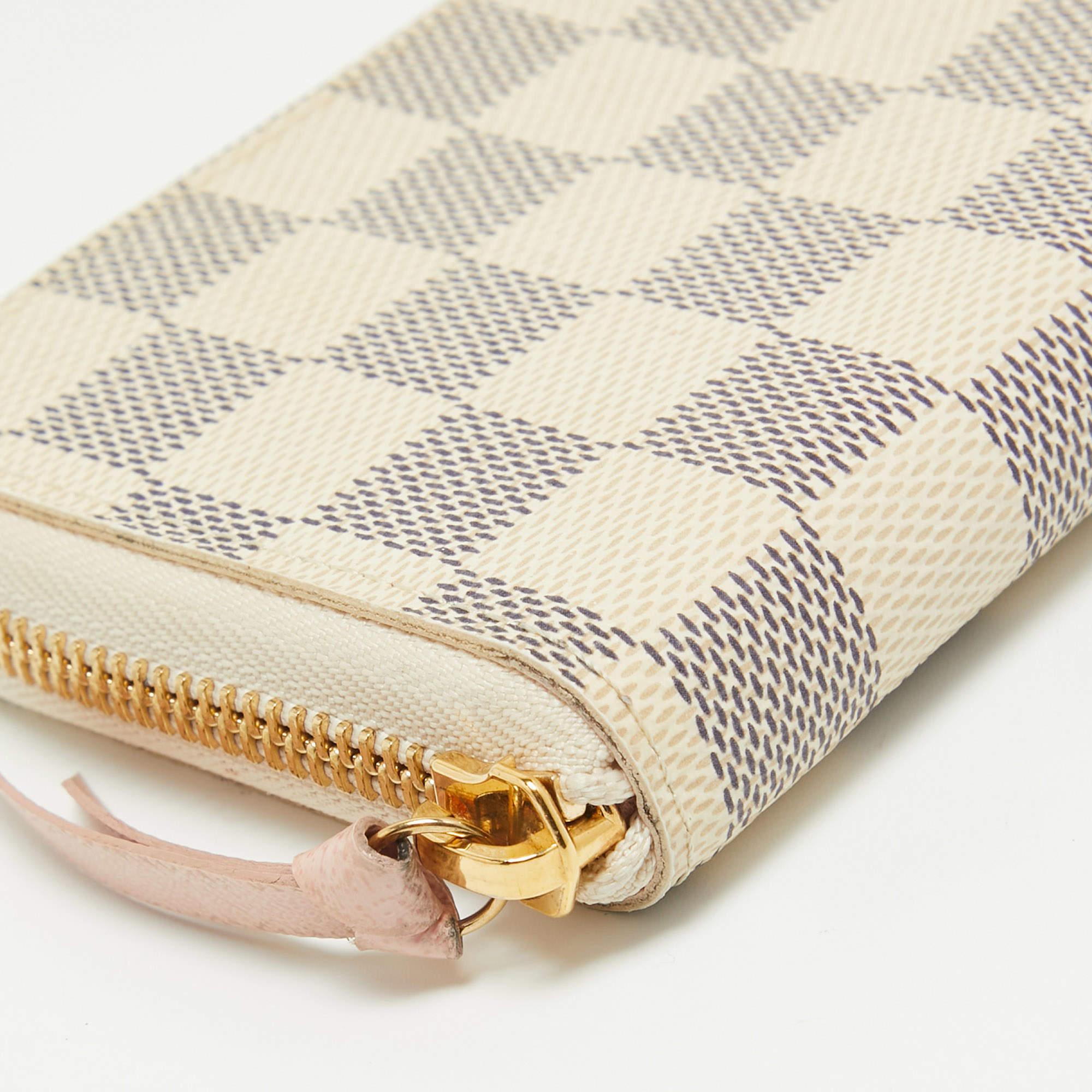 Louis Vuitton Damier Azure Canvas Clemence Wallet 4