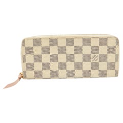 Louis Vuitton Damier Azure Canvas Clemence Wallet