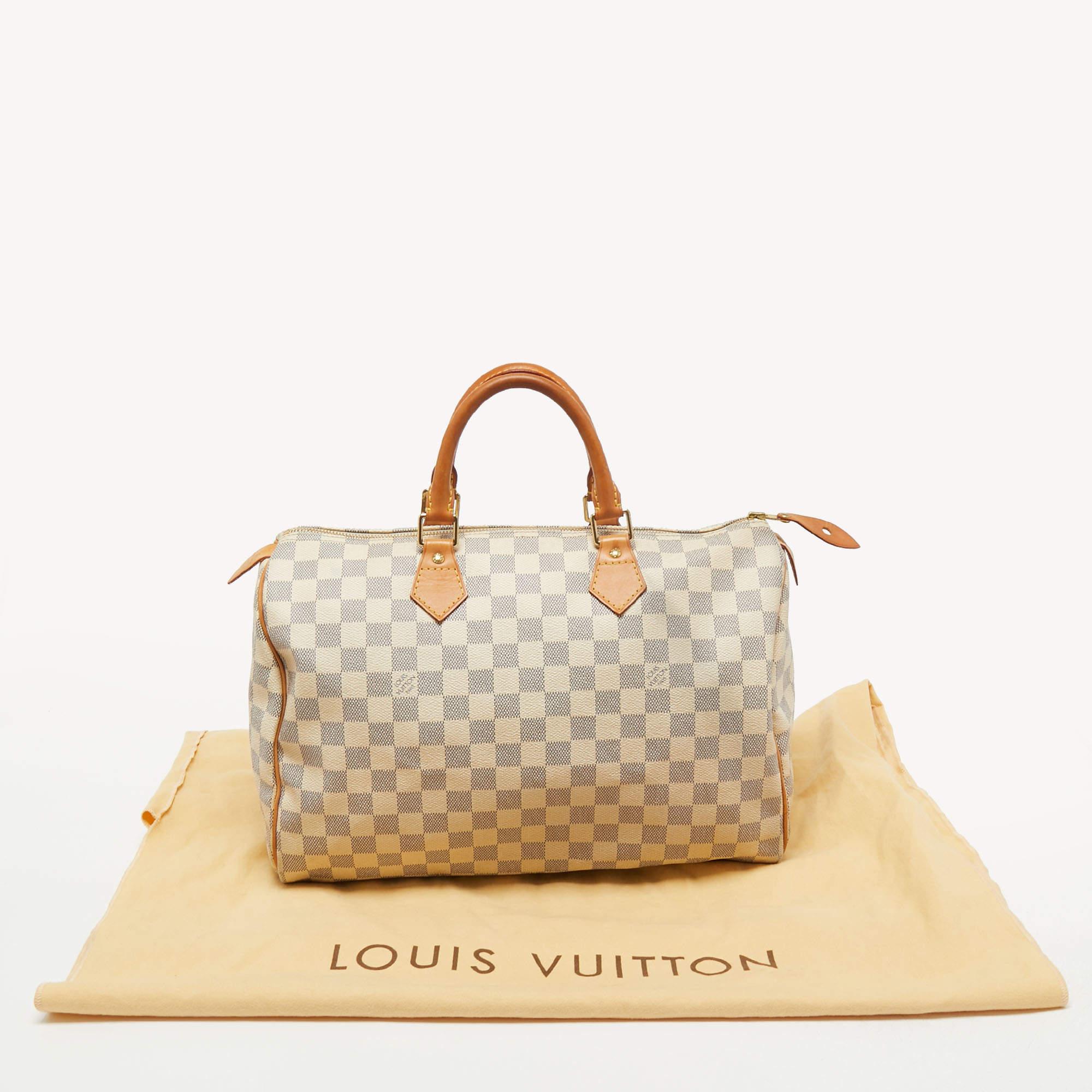 Louis Vuitton Damier Azure Canvas Speedy 35 bag 11
