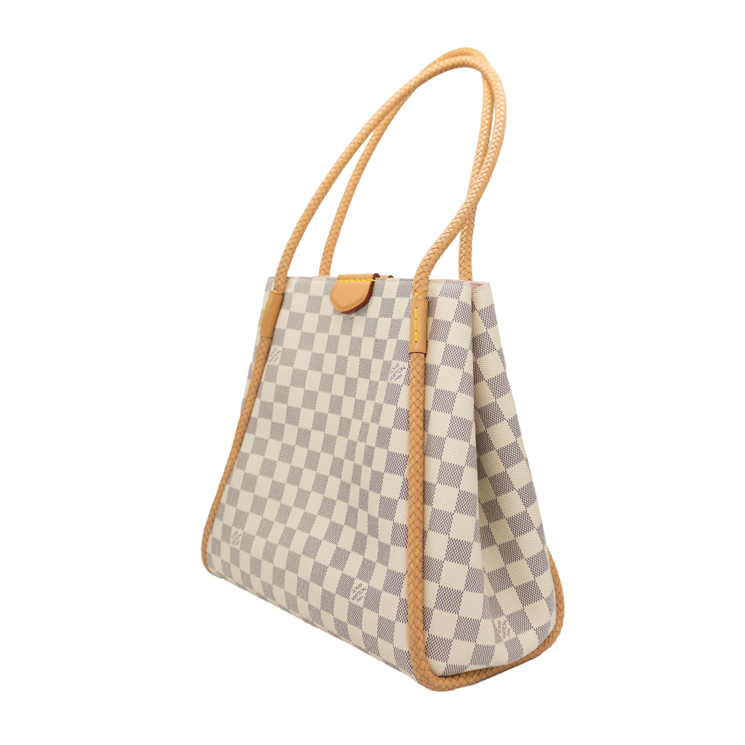 Louis Vuitton Damier Azure Propriano Braided Shoulder Tote Bag, France 2018. In Good Condition In Banner Elk, NC