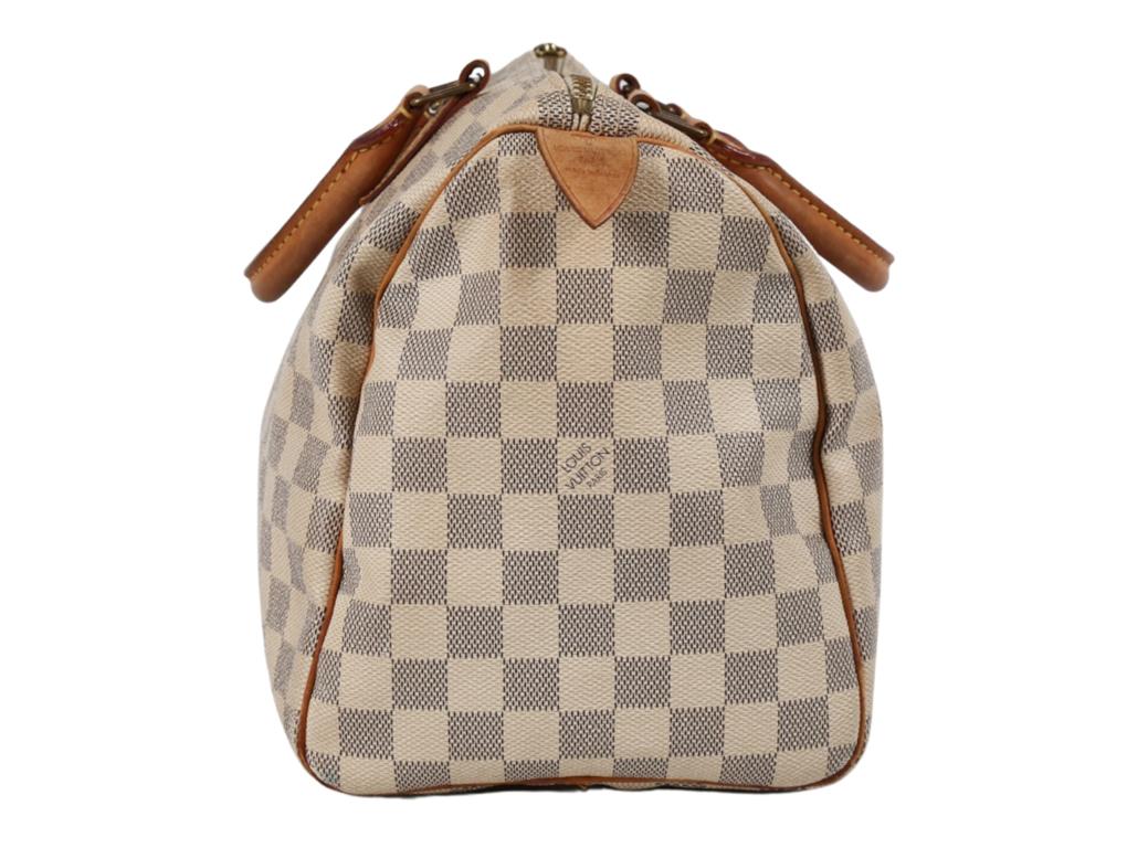LOUIS VUITTON DAMIER AZURE Speedy 30 Bag In Good Condition For Sale In London, GB