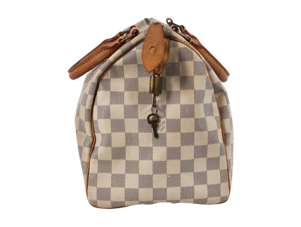 Women's or Men's LOUIS VUITTON DAMIER AZURE Speedy 30 Bag For Sale
