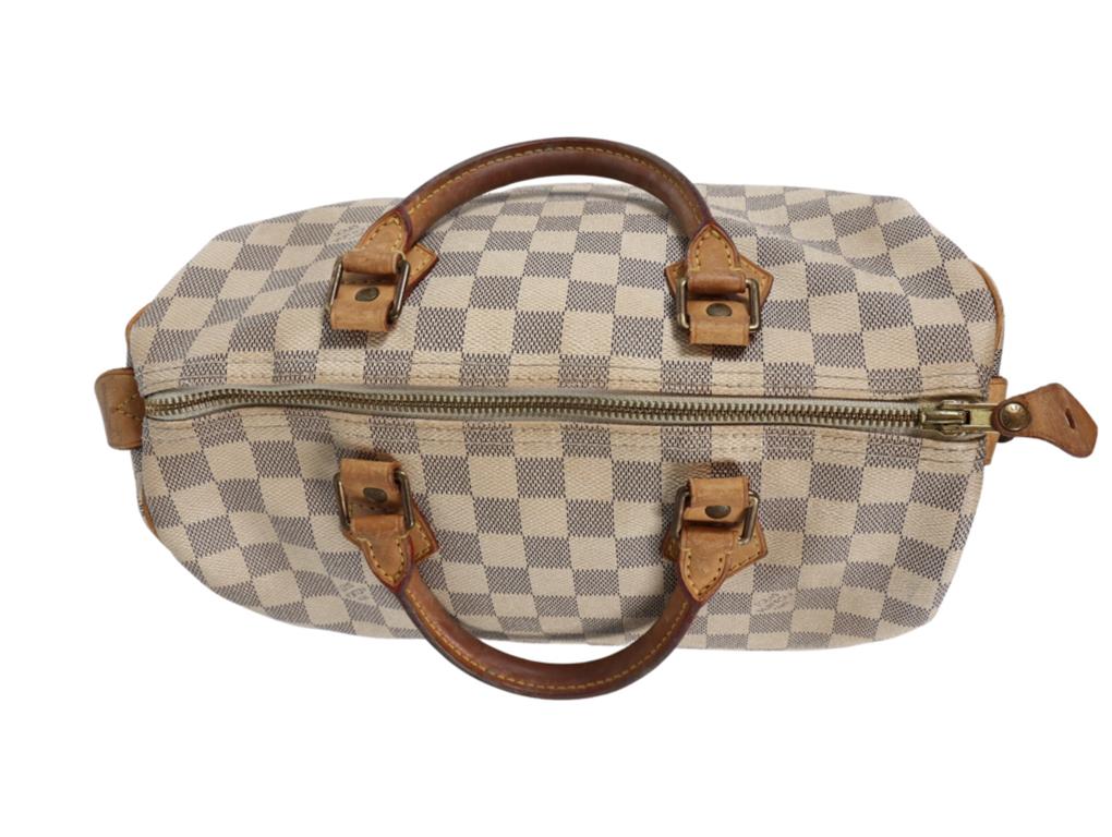 LOUIS VUITTON DAMIER AZURE Speedy 30 Bag For Sale 4