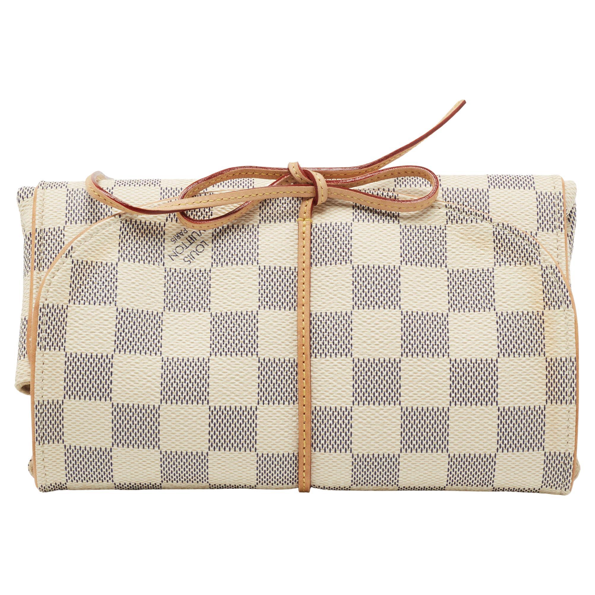 Louis Vuitton Damier AzurTrousse Bijoux Pliable Pouch