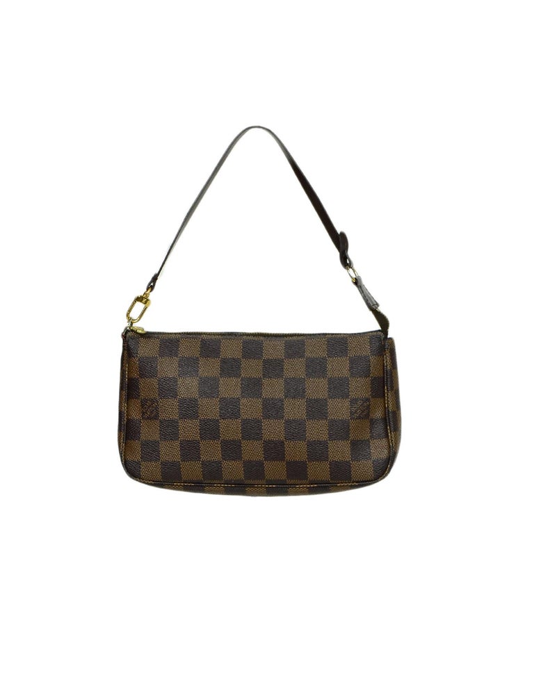 Louis Vuitton Damier Canvas 2008 Discontinued Ebene Pochette