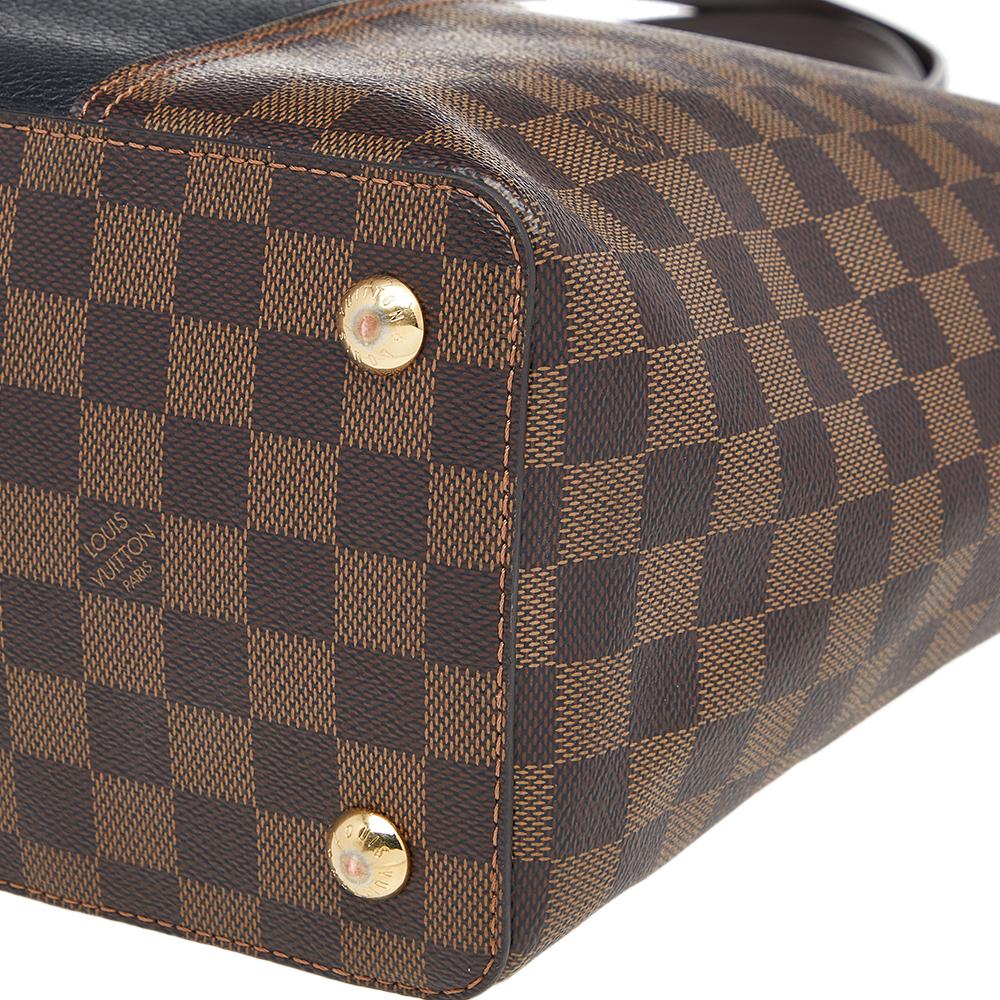 Louis Vuitton Damier Canvas and Taurillon Leather Jersey Tote 4