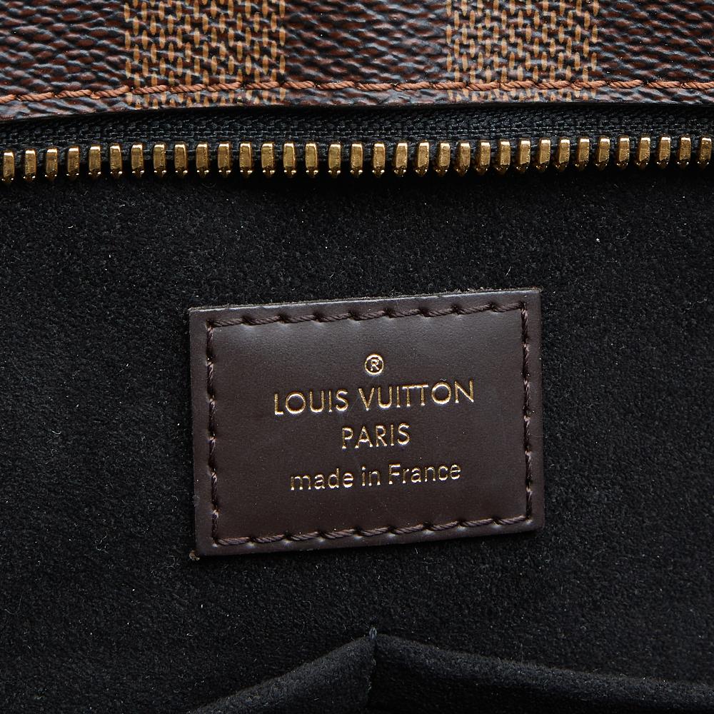 Louis Vuitton Damier Canvas and Taurillon Leather Jersey Tote In Good Condition In Dubai, Al Qouz 2