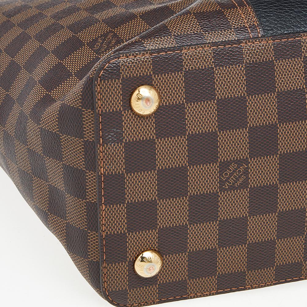 Louis Vuitton Damier Canvas and Taurillon Leather Jersey Tote 3