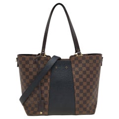 Louis Vuitton Damier Canvas and Taurillon Leather Jersey Tote