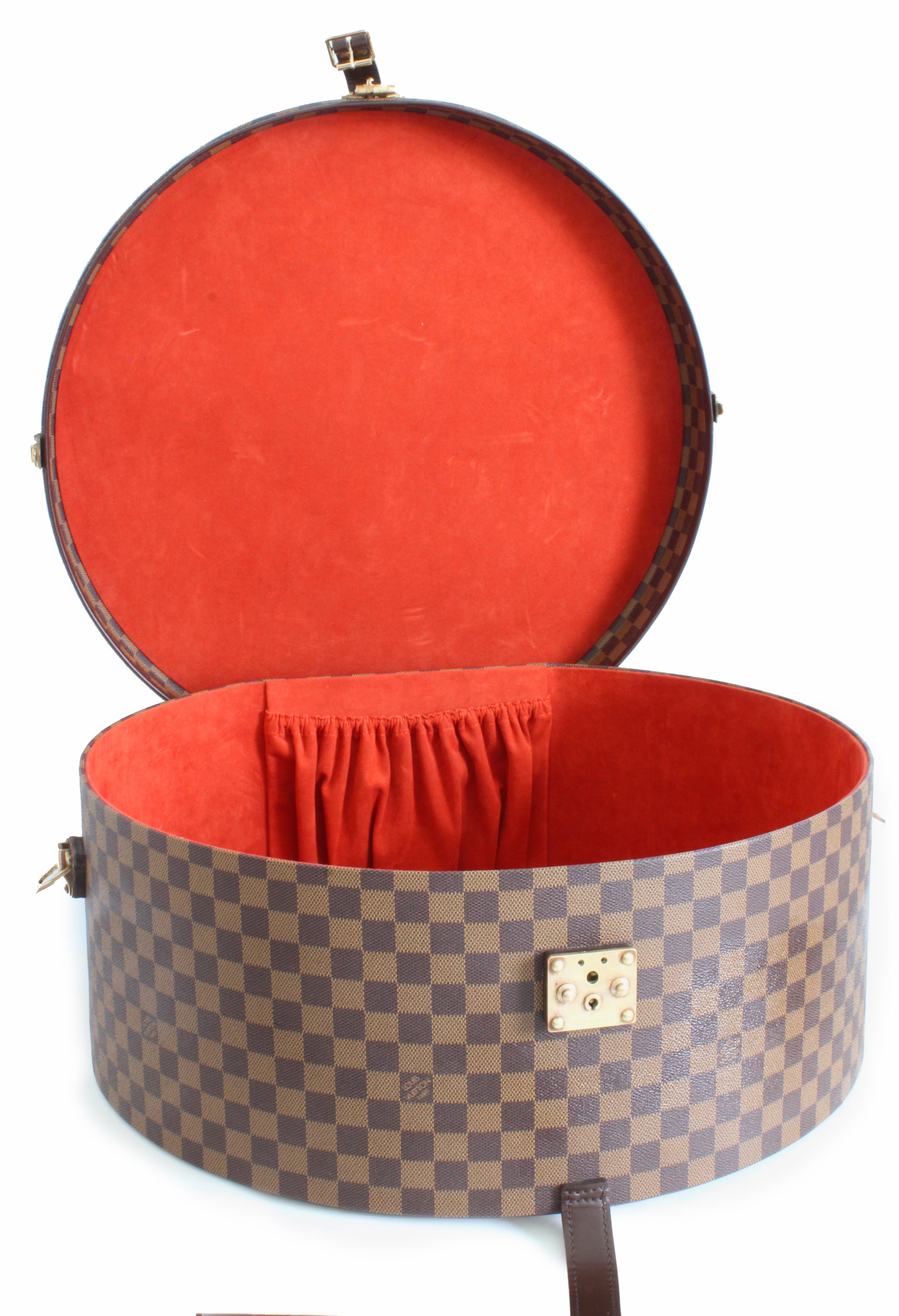 Louis Vuitton 50cm Boite Chapeaux Large Hat Box Damier Canvas Luggage Rare 2