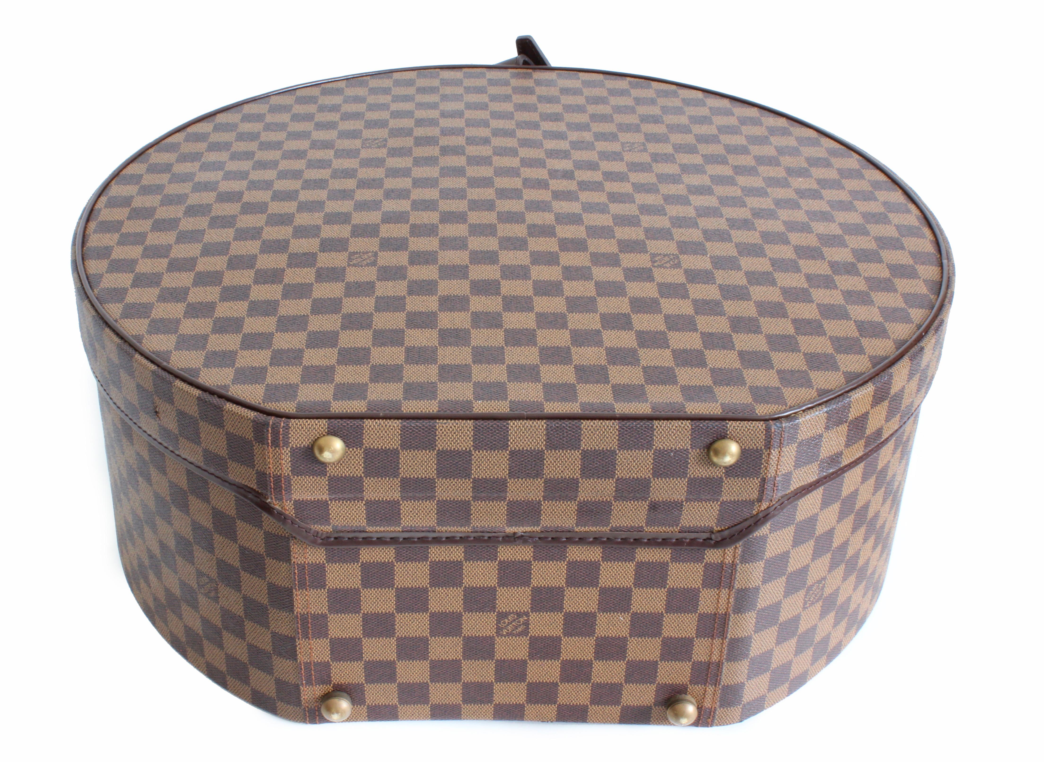 Louis Vuitton 50cm Boite Chapeaux Large Hat Box Damier Canvas Luggage Rare   1