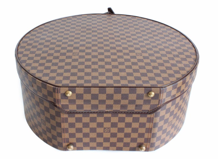 Louis Vuitton Boite Chapeaux 50 Vintage Travel Luggage Hat Box With 2 Keys