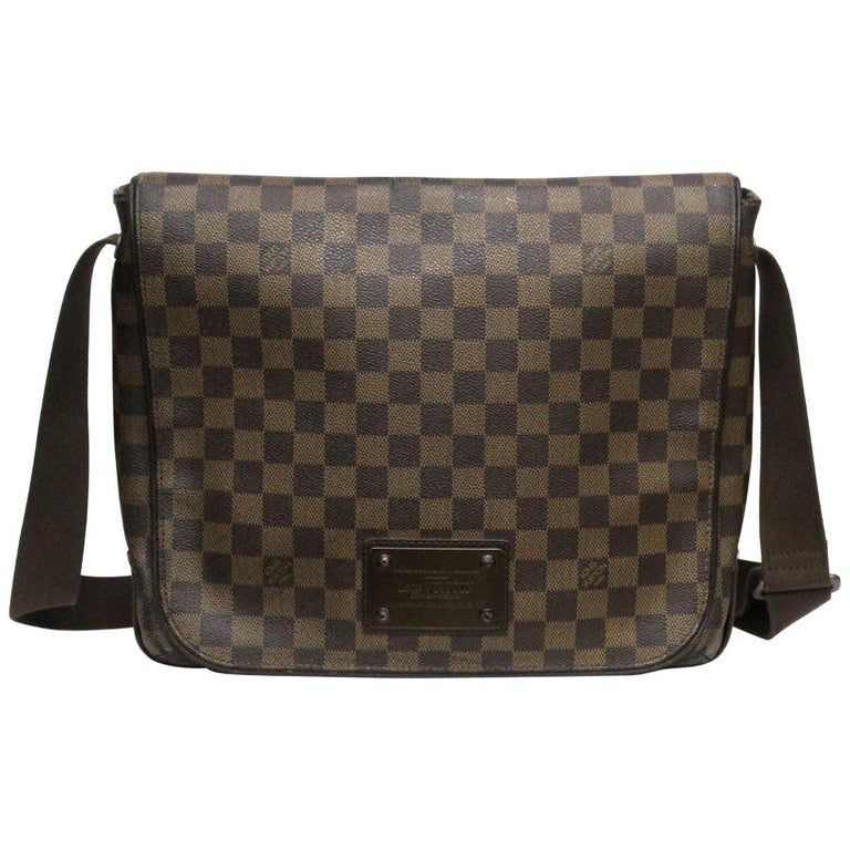 Louis Vuitton Damier Ebene Brooklyn GM Messenger Bag at 1stDibs