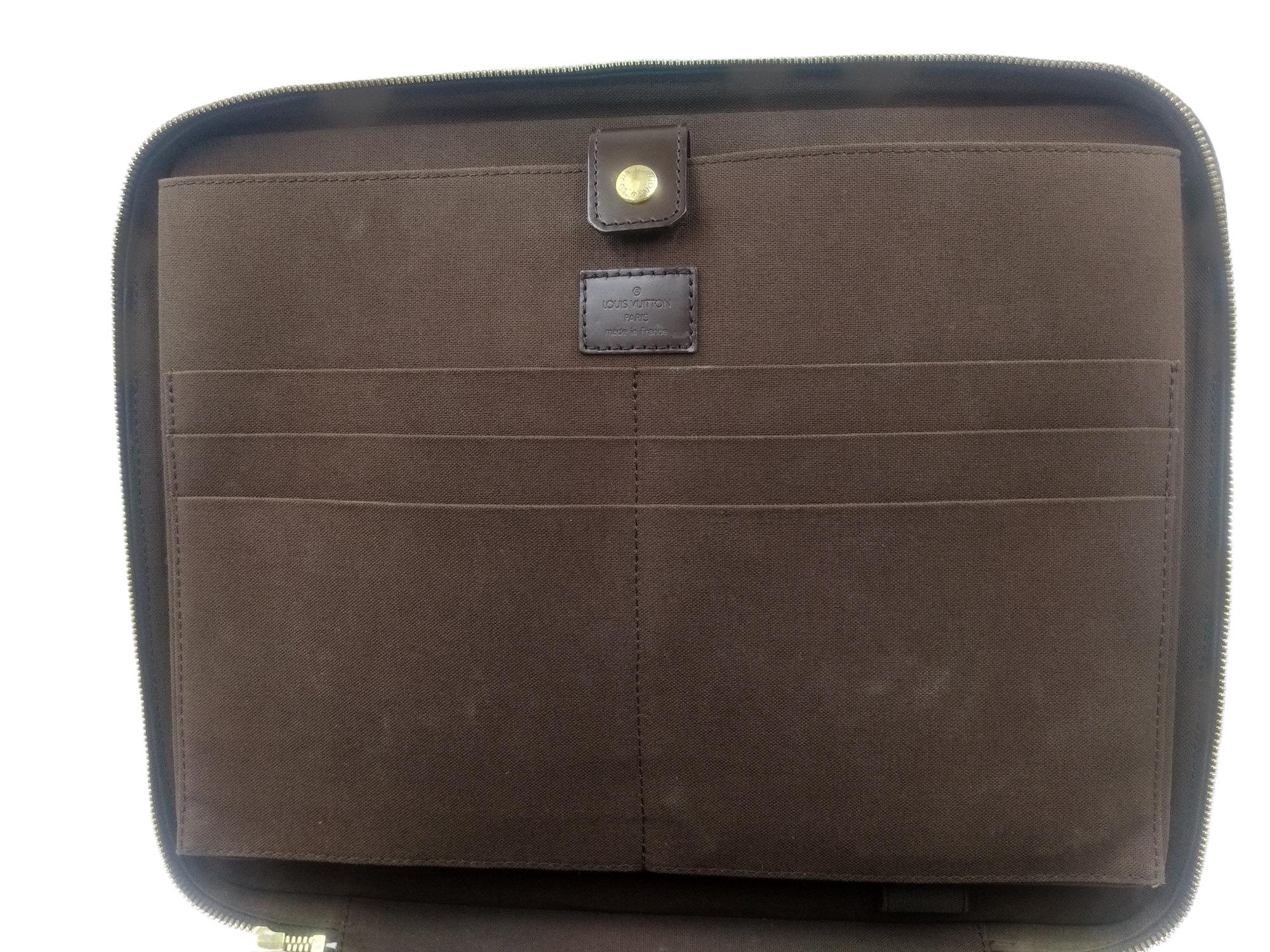 Louis Vuitton Damier Canvas Porte Ordinateur Sabana Computer Case Bag In Good Condition In Lugano, Ticino